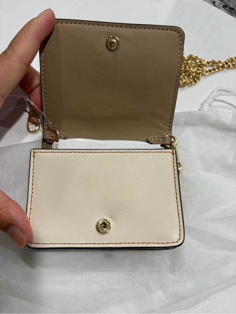 NWT | COACH Mini Wallet On A Chain In Signature Canvas With Floral Applique - Picture 3 of 5